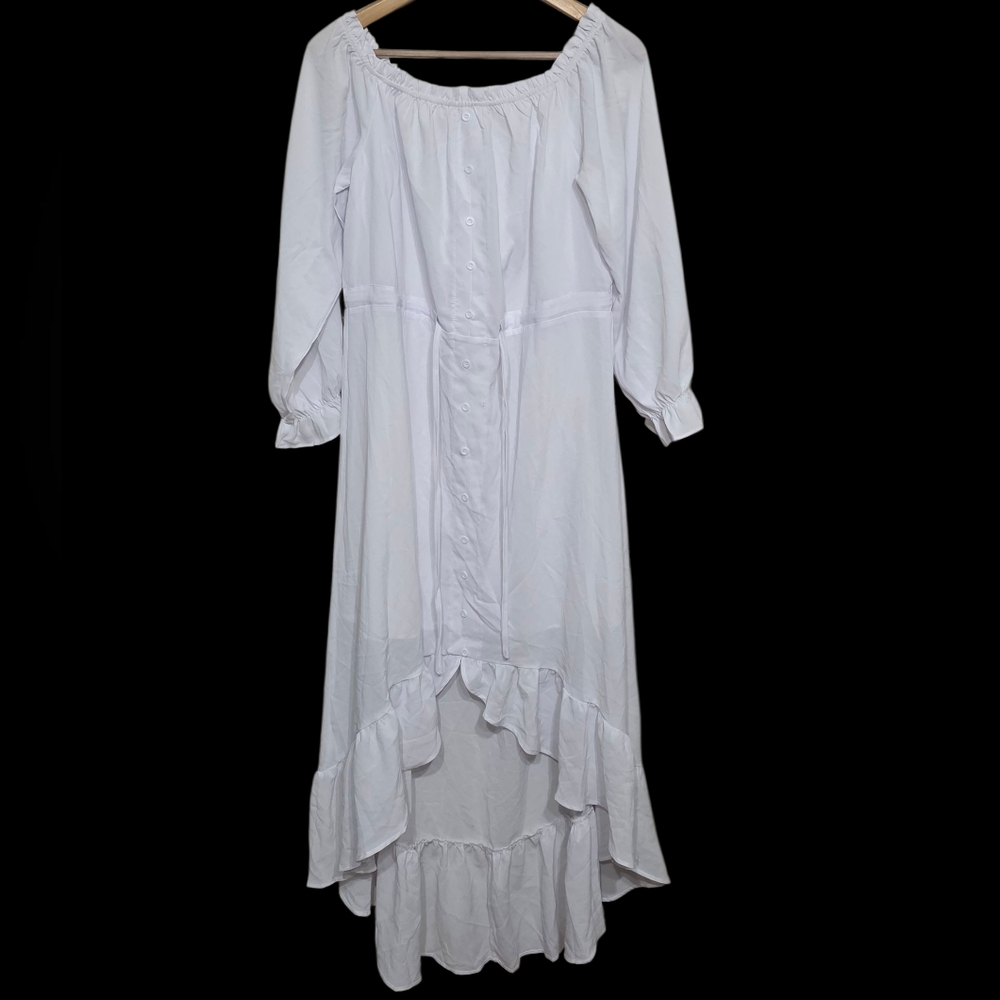 Elegant White Off-Shoulder Dress